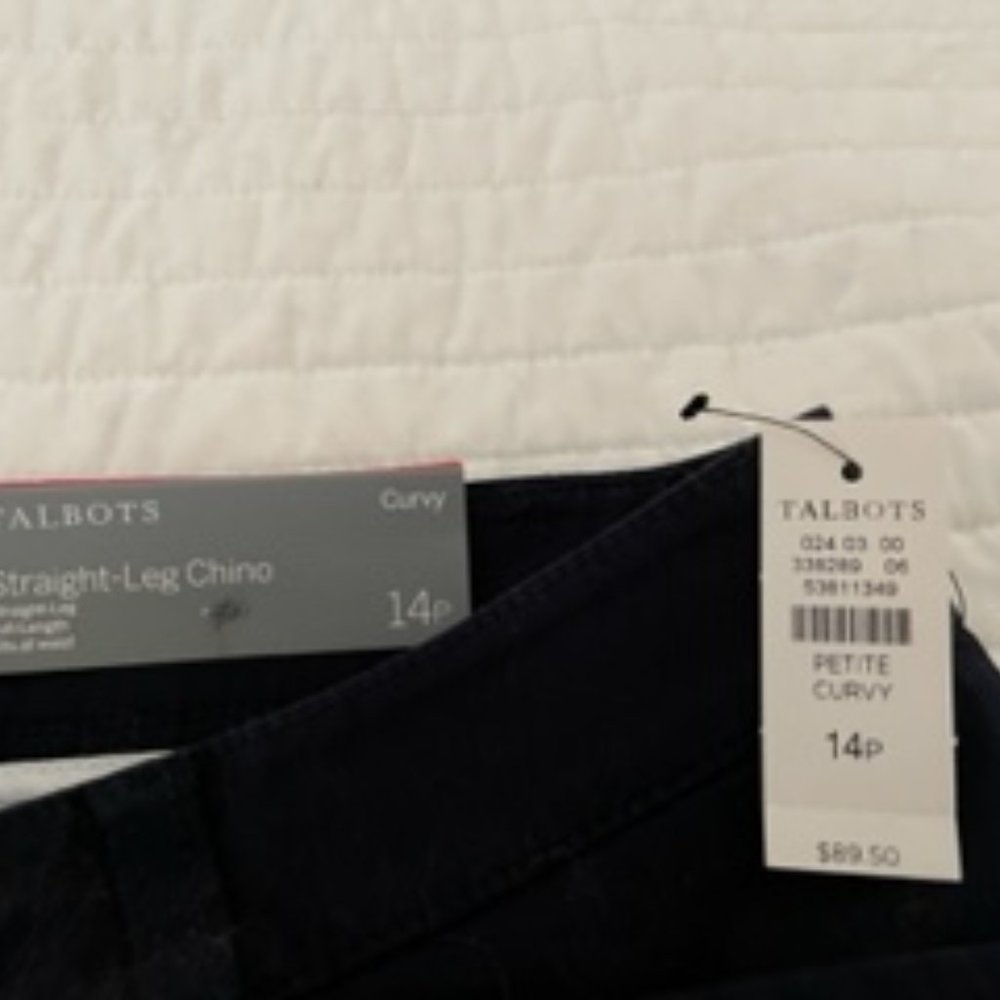 NEW Talbots Straight Leg Chino (Curvy)